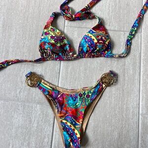Luli Fama Multicolor Paisley Bikini